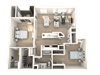 The Presley at Whitney Ranch Apartments Roustabout Floor Plan